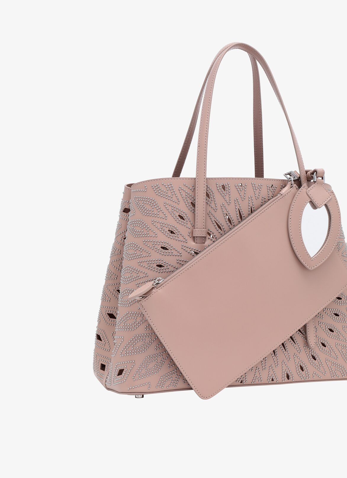 MINA MEDIUM CUIR LUX CERAMIQUE SABLE ALAÏA SABLE  MINA MEDIUM CUIR LUX CERAMIQUE SABLE